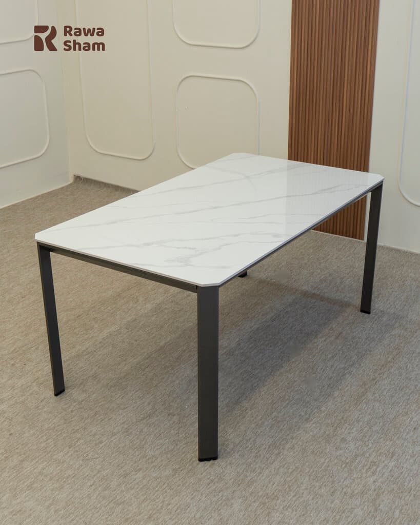 Marble Top Table 160cm - White