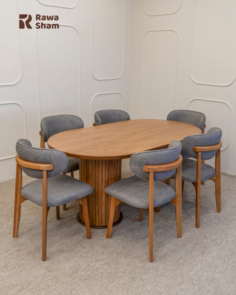 Moscow Irem 6 Person Dining Table - Gray