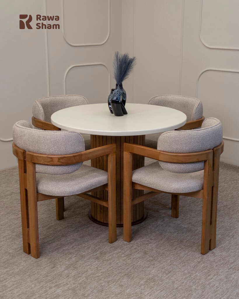 Eram 4 Person Dining Table - White