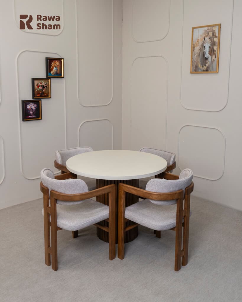 Iram 4 Person Dining Table - White