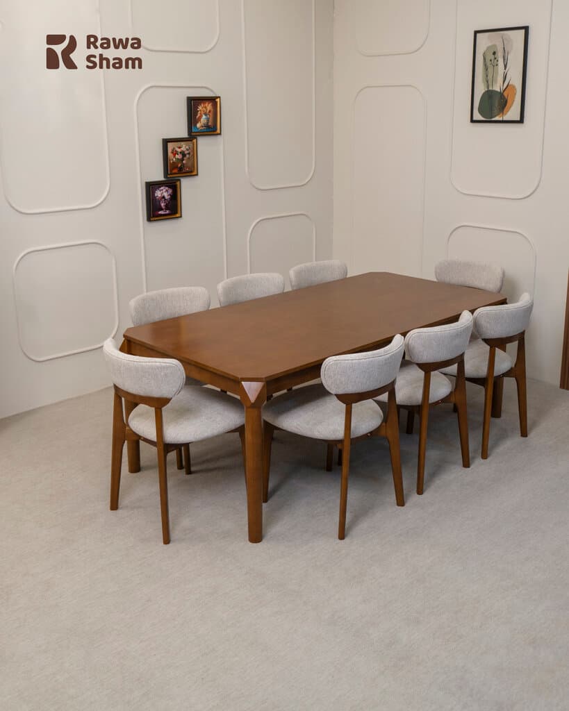 Malaysia 8 Person Dining Table - Cream