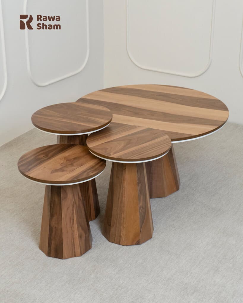 4pcs Modern Nesting Table - Wood