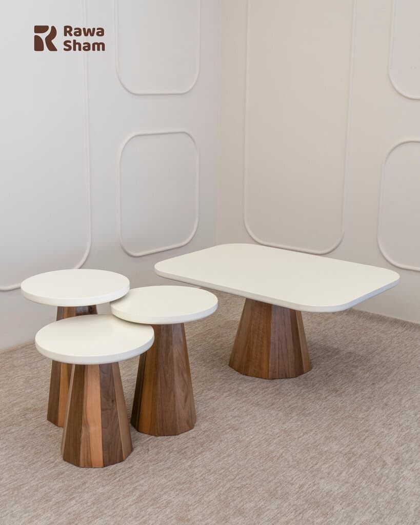 Gulldan 4pcs Nesting Table - White