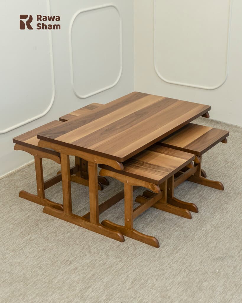 5pcs Nesting Table - Wood