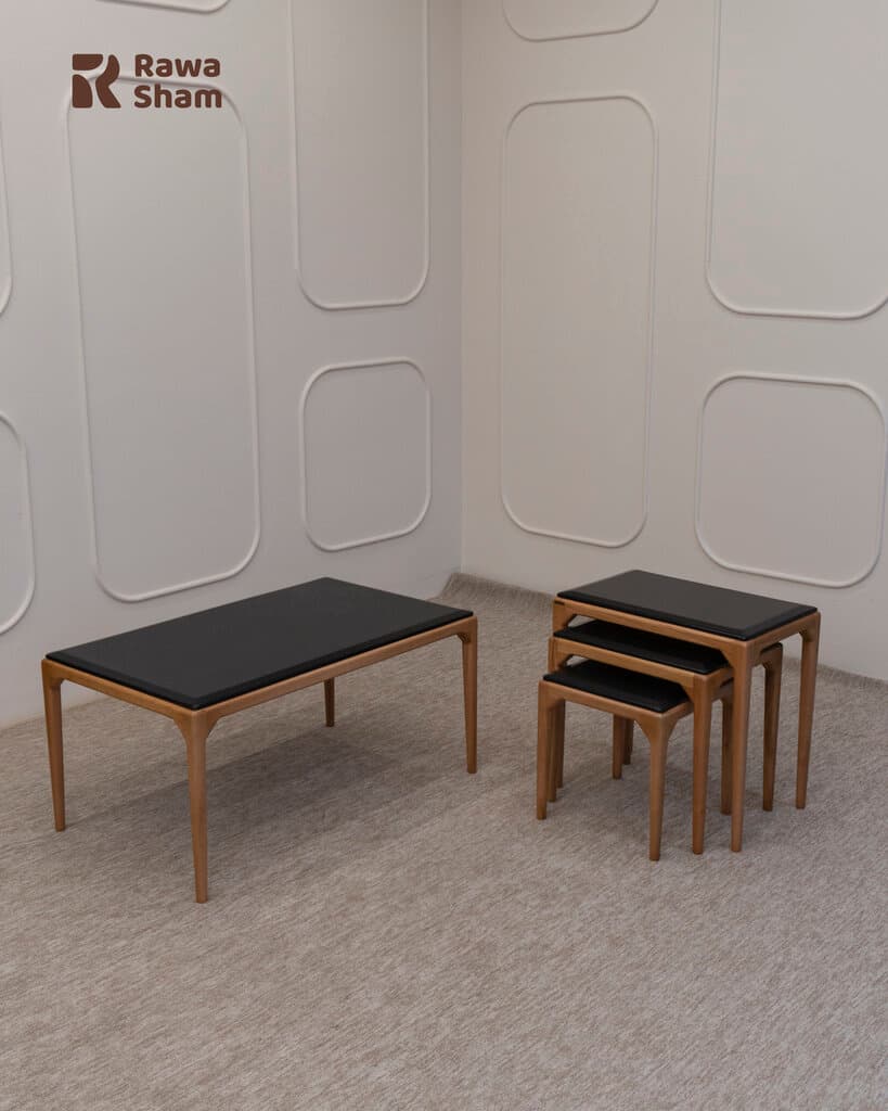 4pcs Nesting Table - Black