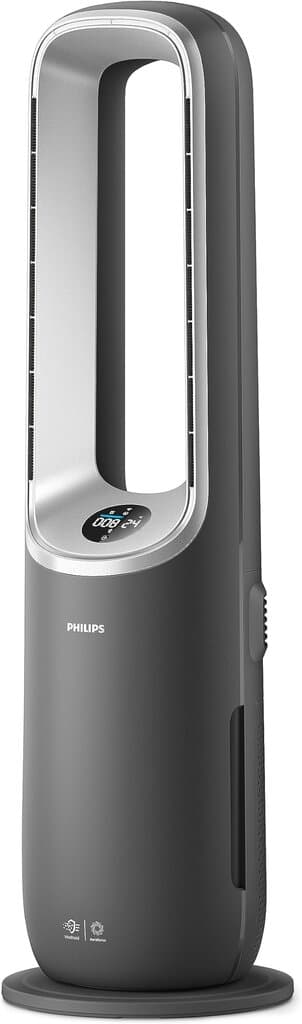 Philips Air Performer 8000 Series Air Purifier, Fan and Heater - AMF870 (Silver)