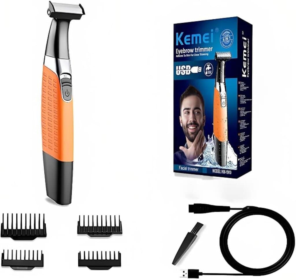 Kemei Men'S Shaving - KM-1910 (Orange)