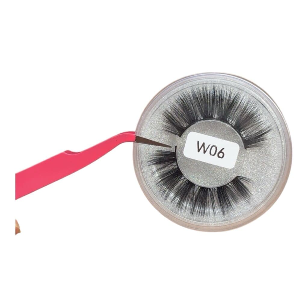 W06 3D Faux Mink Lashes – Dramatic Volume Strip Eyelashes