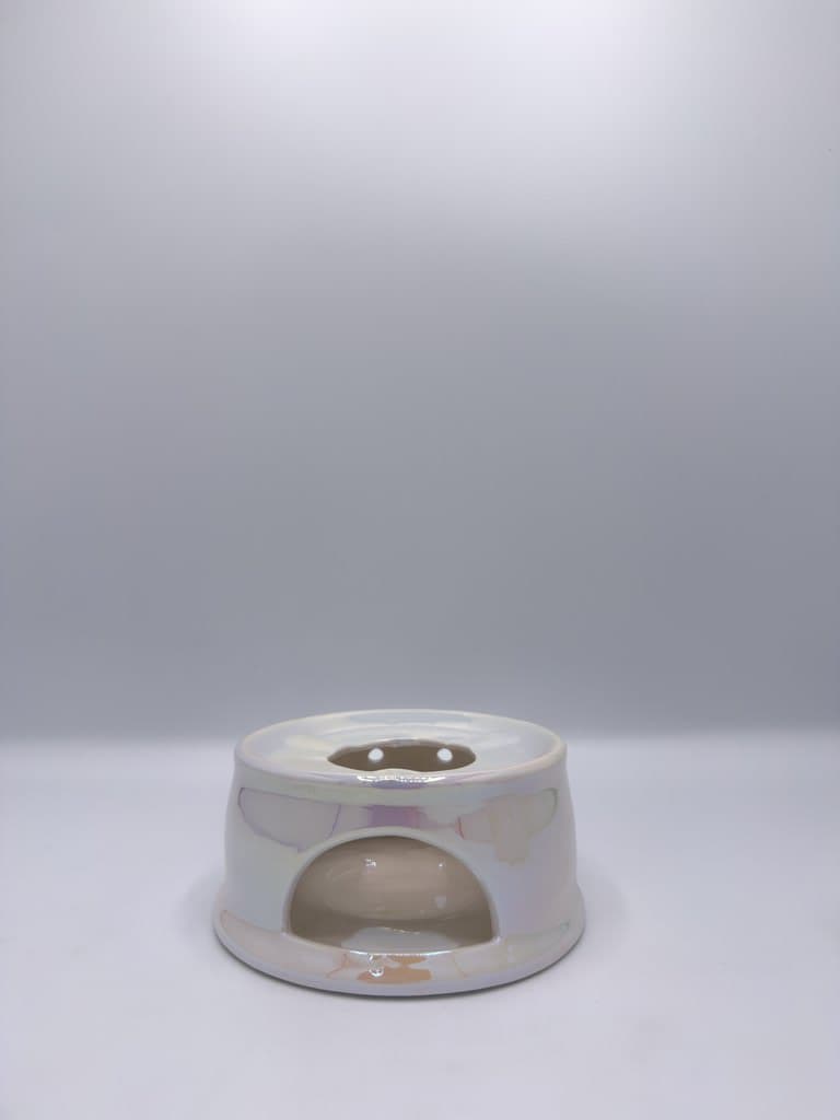Arabic Coffee Pot with Warmer Stand (White) 3