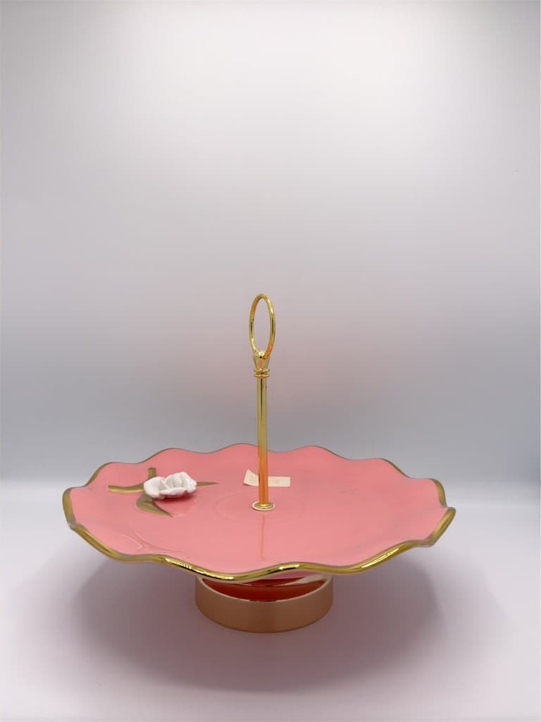 Single-Tier Dessert Stand (Pink)