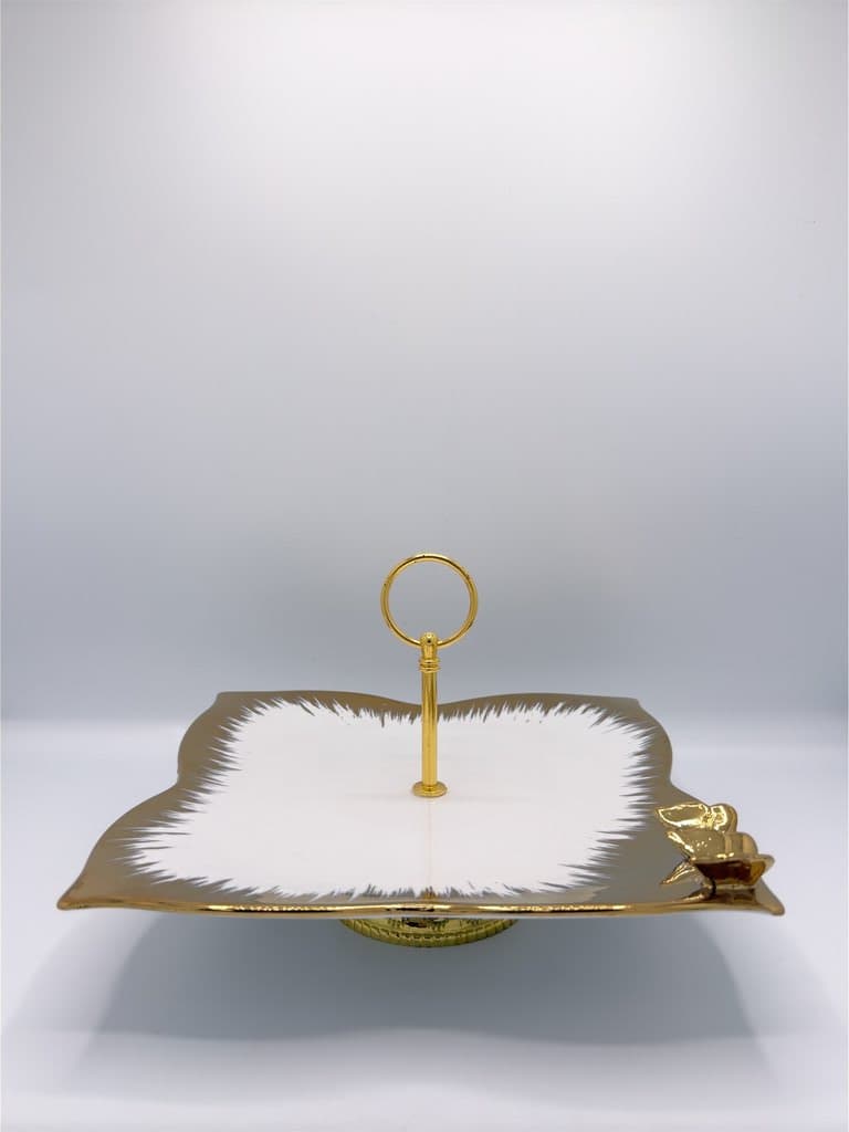 Single-Tier Dessert Stand (Gold)