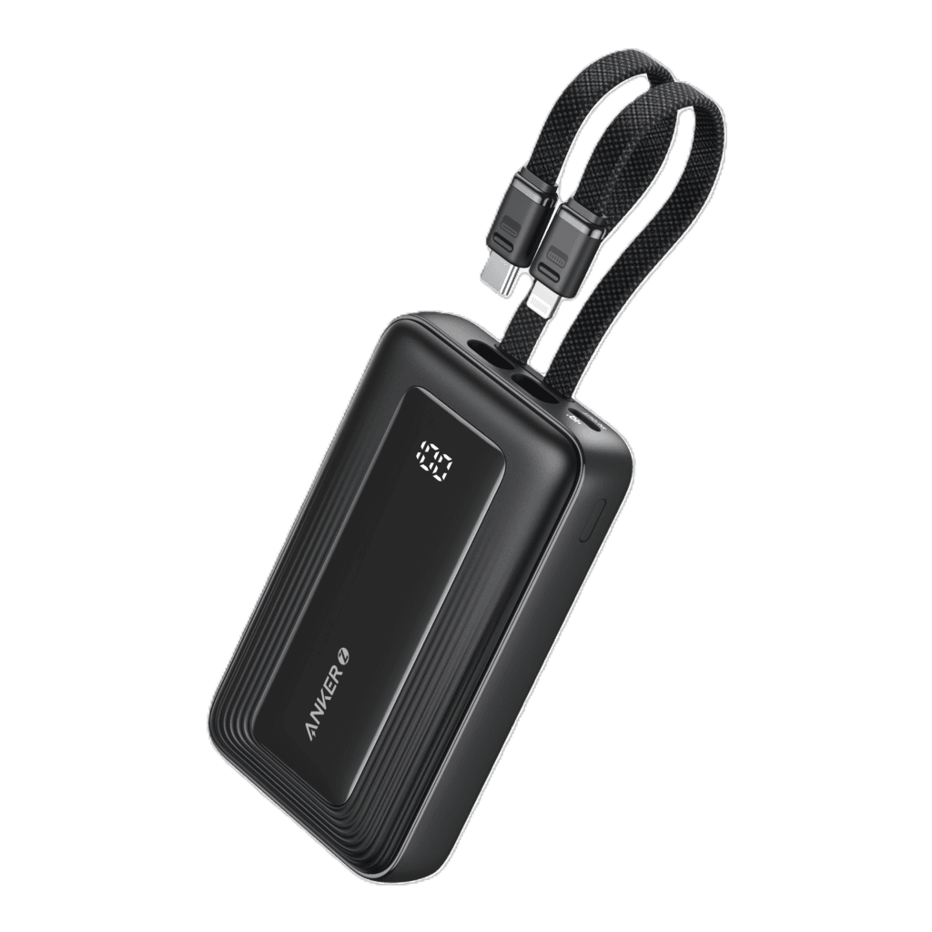 Anker Zolo Power Bank 10,000mAh With Built-in TYPE-C & Lightning Cable 30W