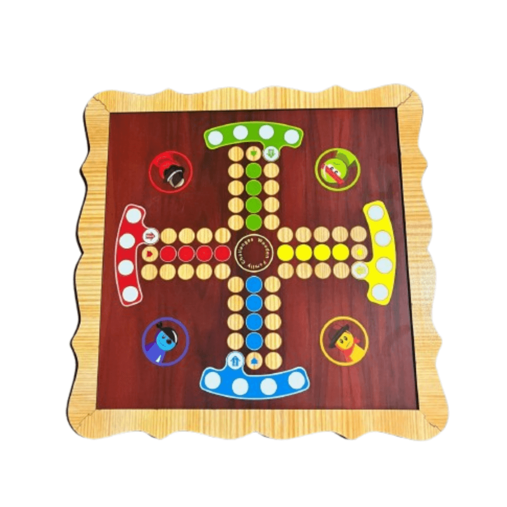 Wooden 2 In 1 Chess And Ludo Deluxe Set