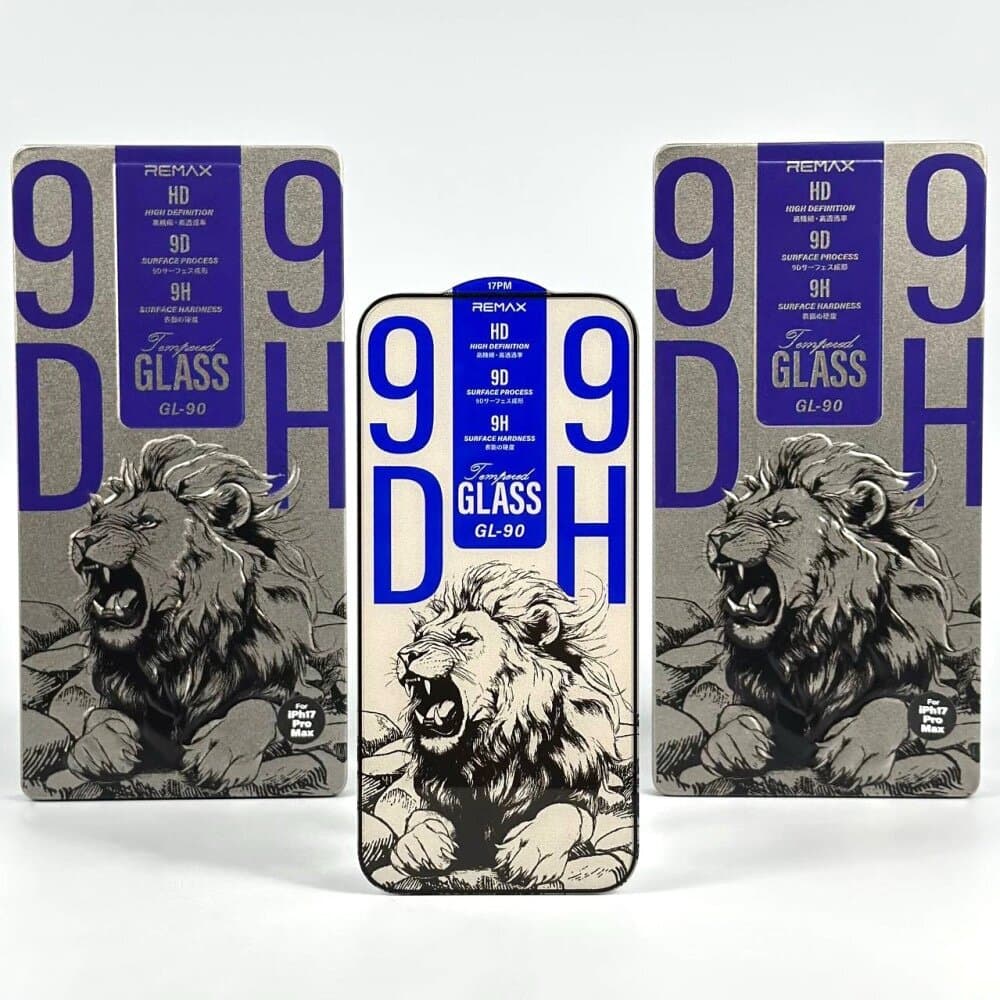 REMAX GL-90 9D High-Definition Tempered Glass for iPhone 17 Pro – 9H Hardness