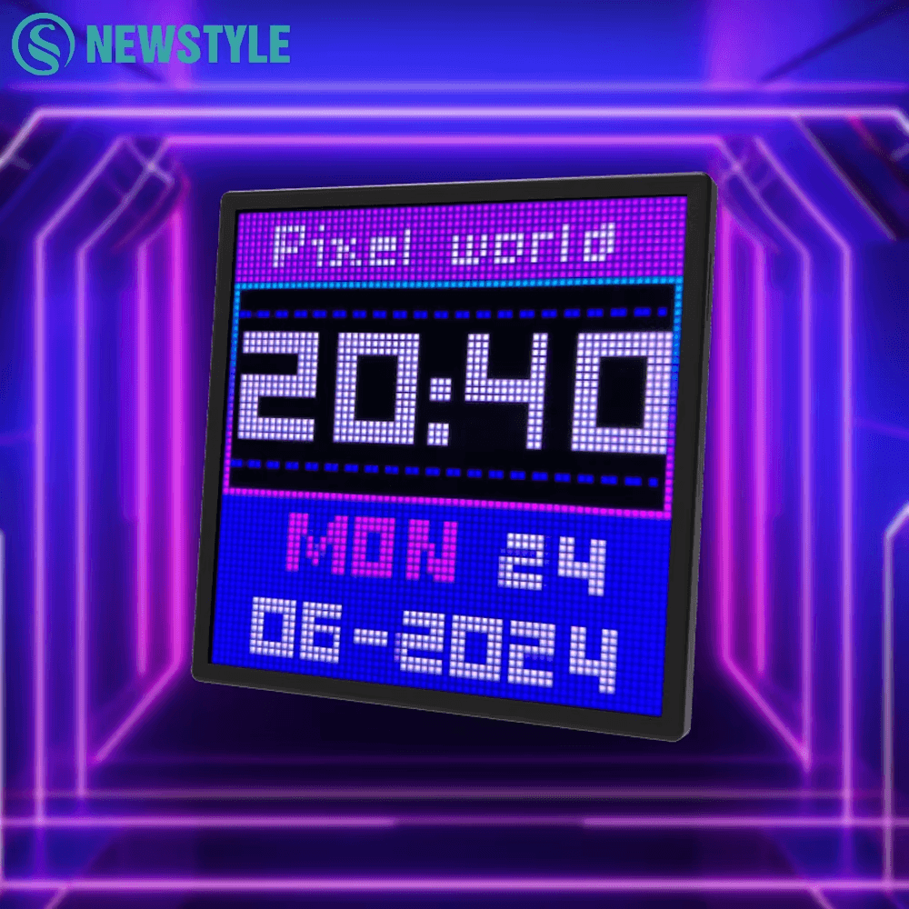 RGB LED Digital Clock & Animation Frame 64*64