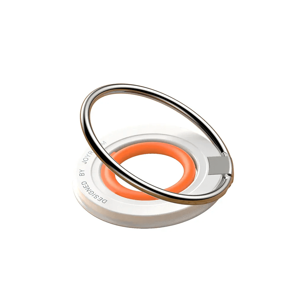 Joyroom Magnetic Magsafe Compatible Ring Holder - JR-ZS383 (White / Orange)