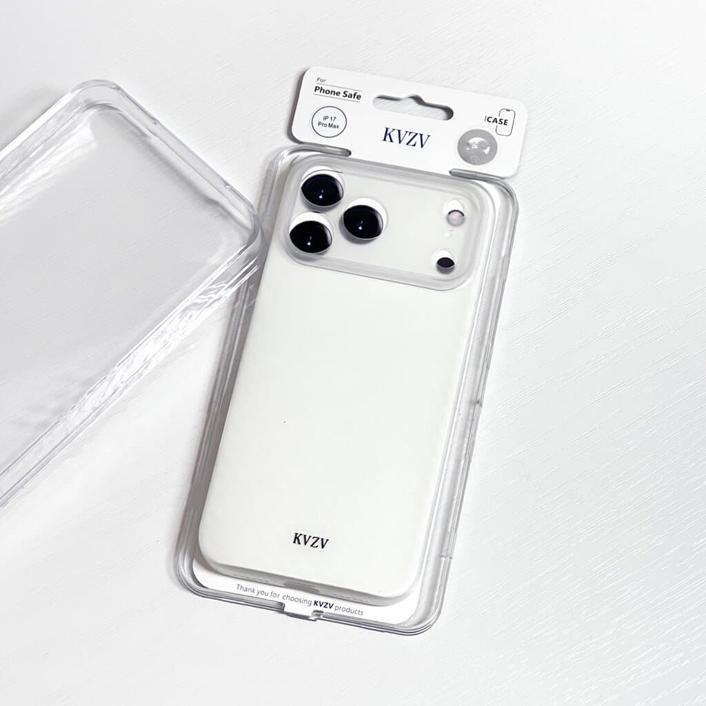 KVZV Ultra-Thin Carbon Fiber Texture Case for iPhone 17 Pro Max - white