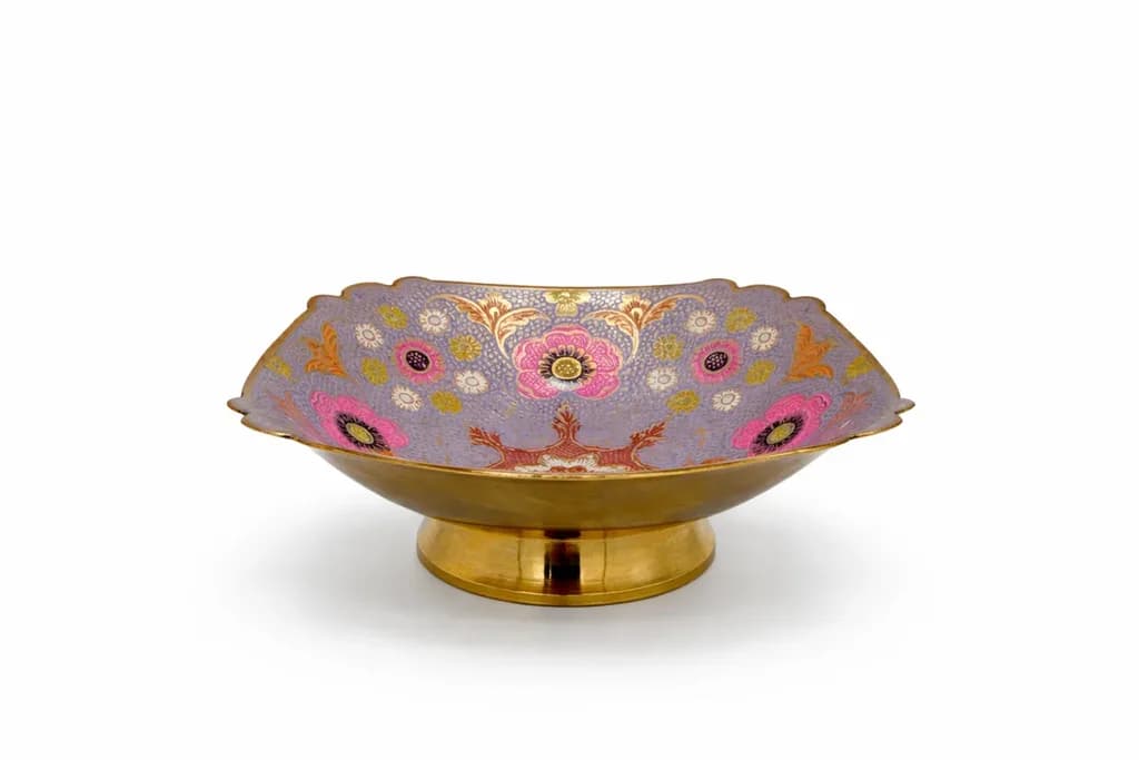 Decorative Serving Bowl - Gold 1