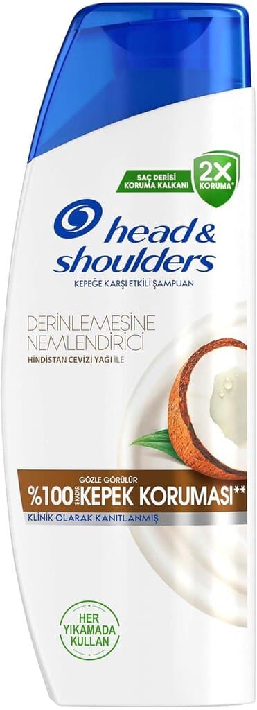 Head & Shoulders Deep Moisturizing Anti-Dandruff Shampoo with Coconut Oil for Daily Use 330ml