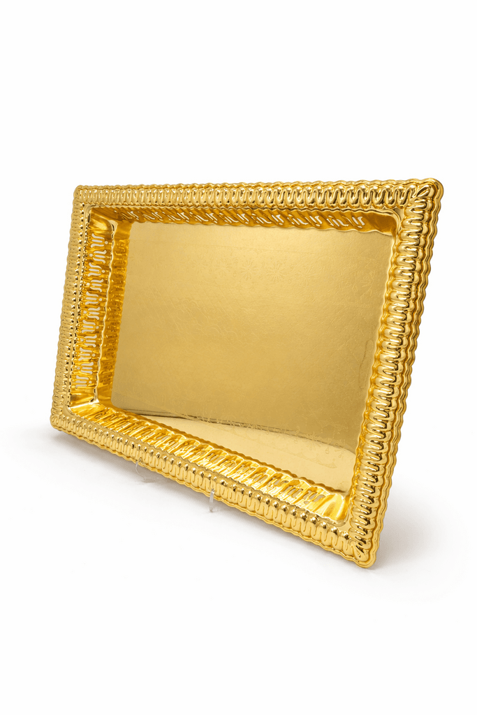 Metal Serving Tray - Gold