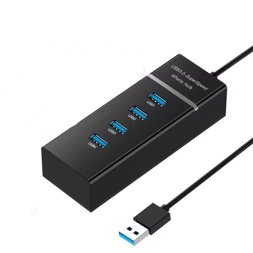 Model 303 USB 3.0 High-Speed 4-Port Hub - 5Gbps Transfer with 30cm Cable