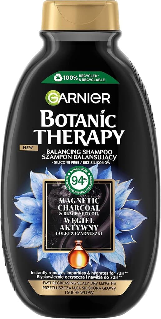 Garnier Botanic Therapy Activated Charcoal And Black Cumin Oil Hair Shampoo (400ml)