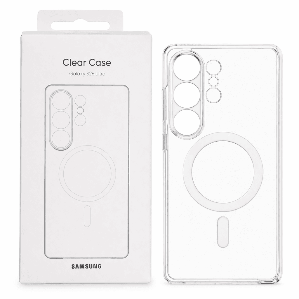 Samsung Galaxy S26 Ultra Clear Case – Slim Protection with Magnetic Support
