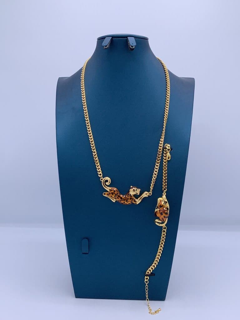 Tiger Women's Gold Jewelry Set - Gold