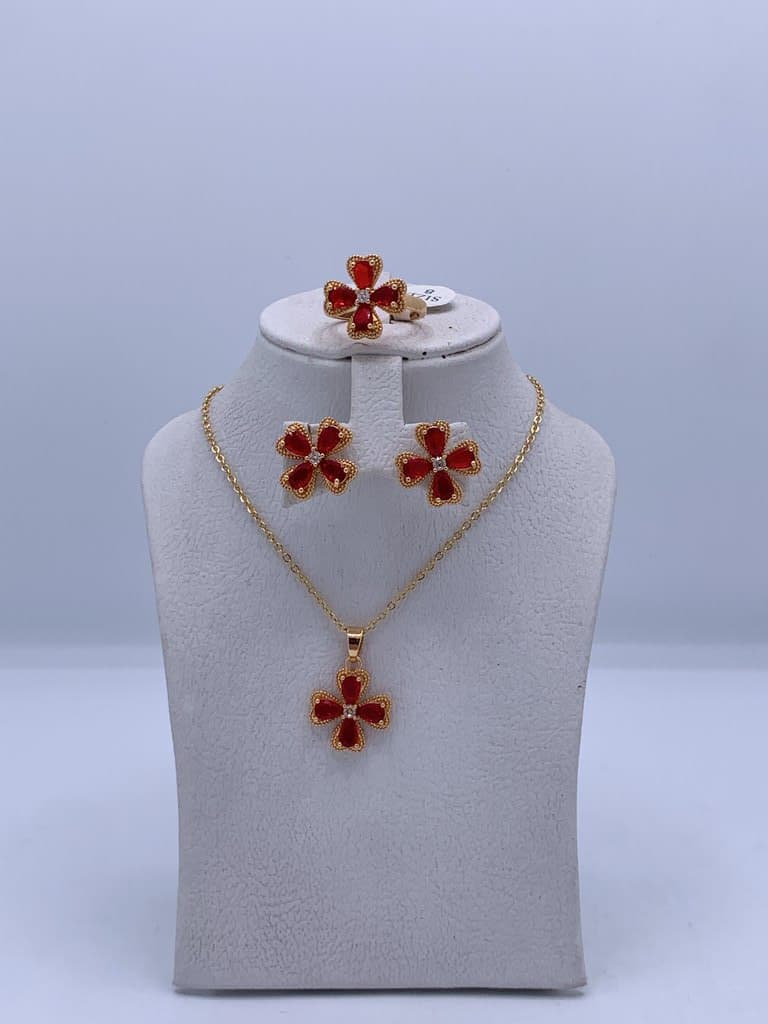 Women's Jewelry Set - Red