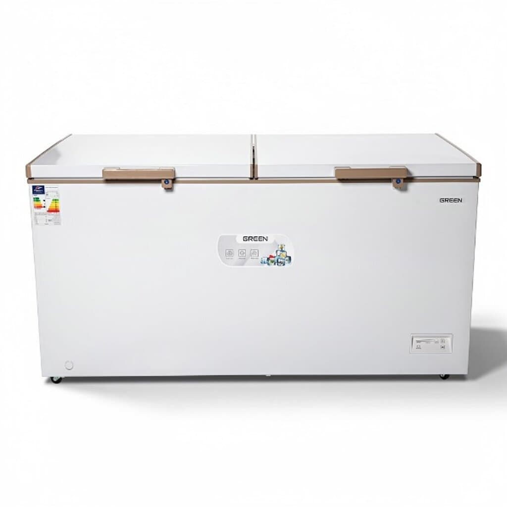 GREEN 22ft Double Door Chest Freezer - GCF-HC22W (White)