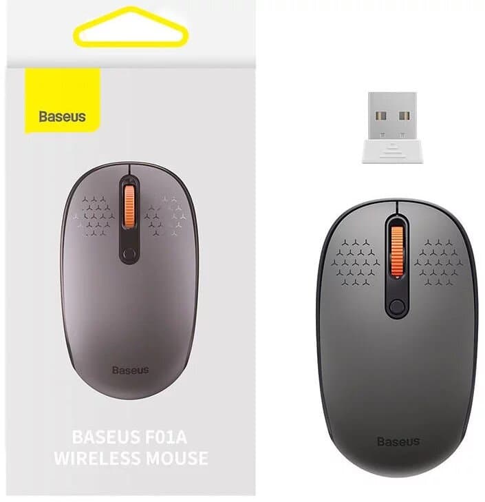 Baseus F01B Tri-Mode Wireless Mouse – Silent Click & Multi-Device Connection