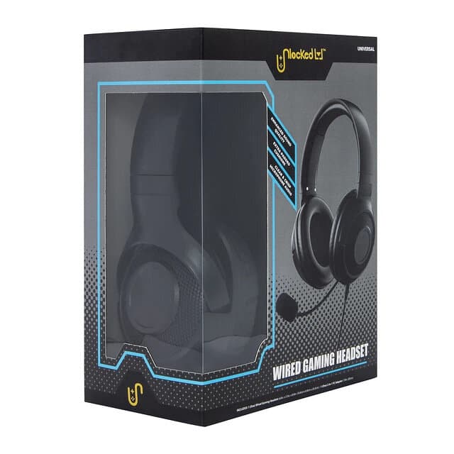 Unlocked Wired Gaming Headset - Black
