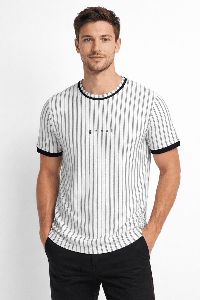 Moda Arpol Men's Cotton T-Shirt - Black (S)