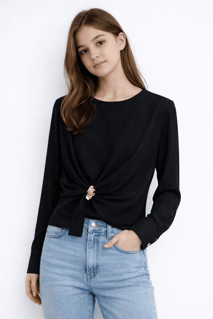 Kinzi Women's Blouse - Black (S)