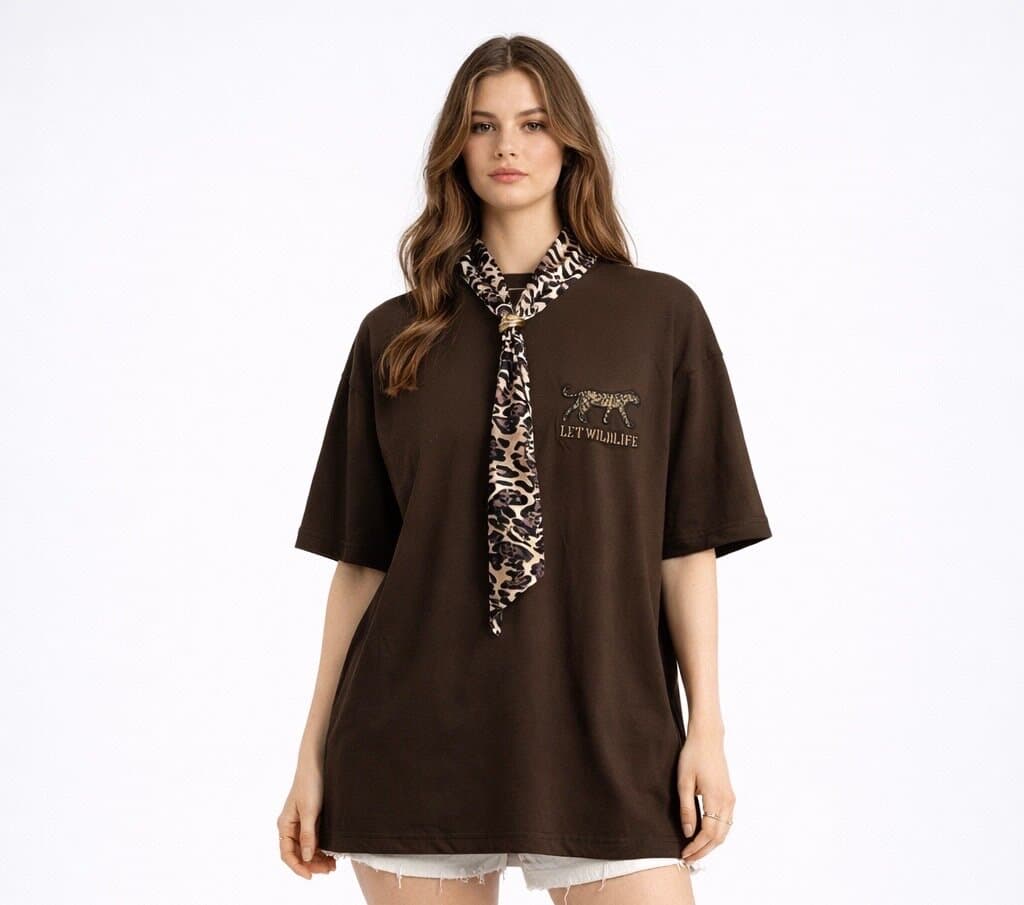 Pink Power Women's Cotton T - Shirt - Dark Brown (S)