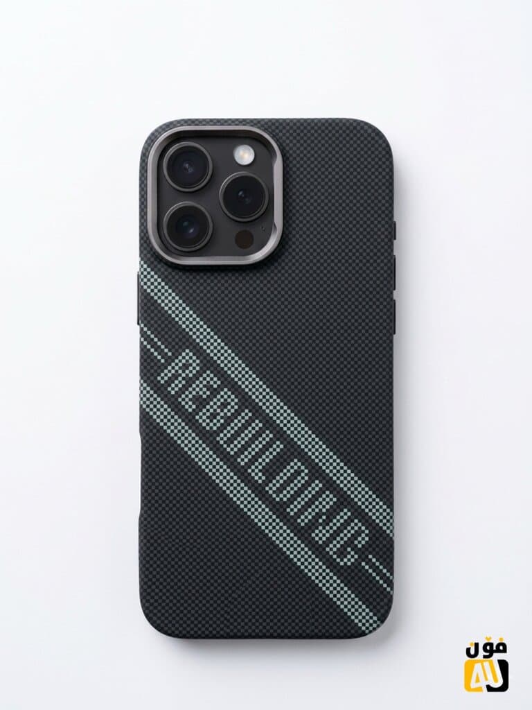 iPefet "REBUILD" Edition Protective Case for iPhone 16 Pro Max - Carbon Fiber Texture