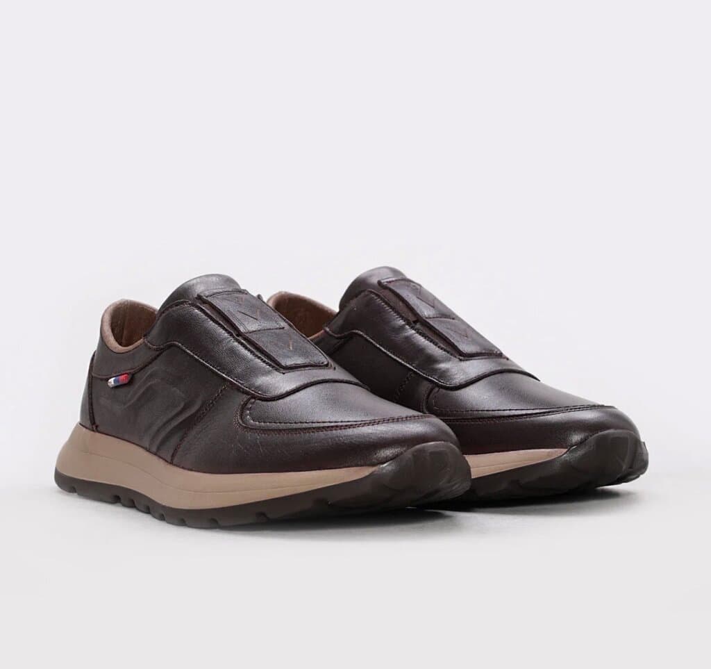 Grad Oxford Men's Leather Shoes - Dark Brown (44)