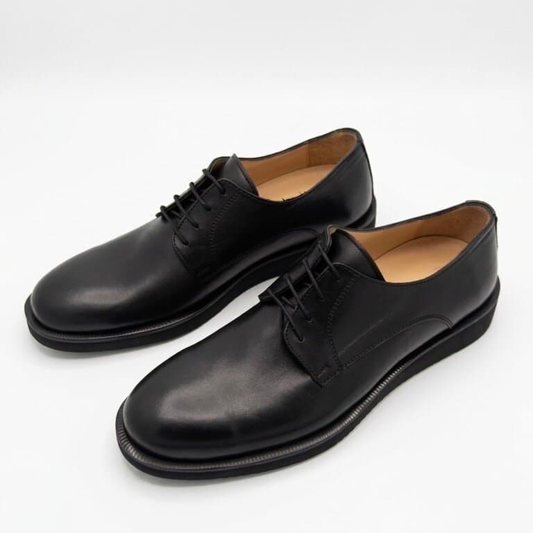 Grand Oxford Men's Leather Shoes - Black (44)
