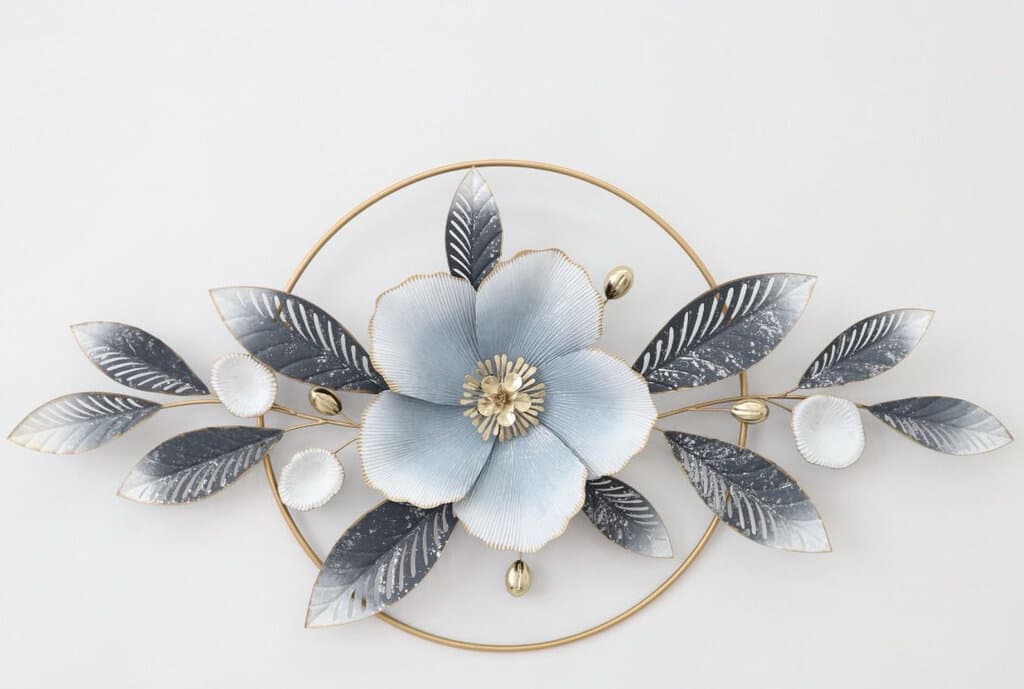 Luxury Flower With Leaves Wall Decor 1