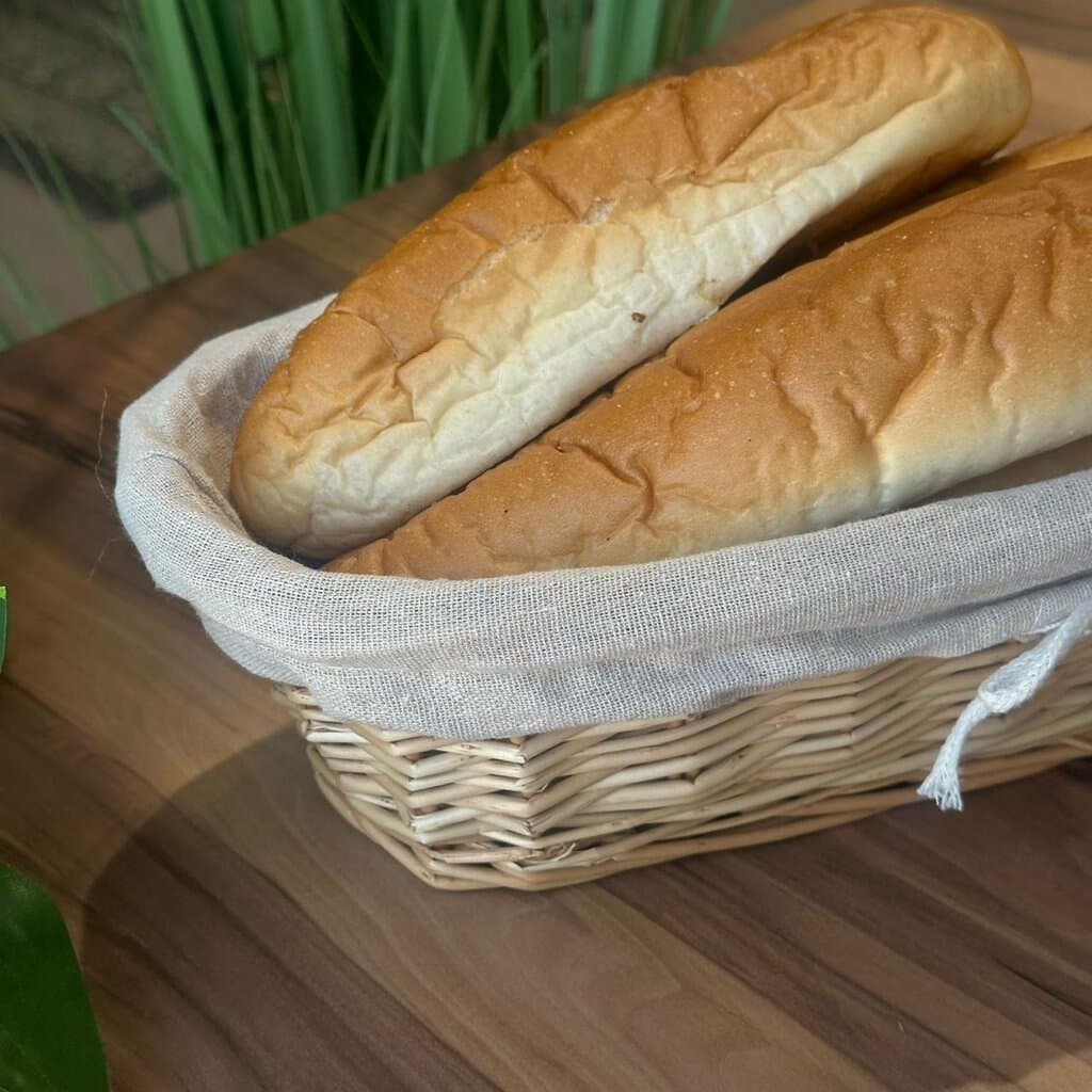 2 Sized Oval Wicker Willow Storage Basket With Cloth Lining 3