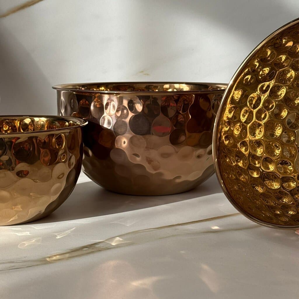 Bronze Aura Hammered Bowl 4