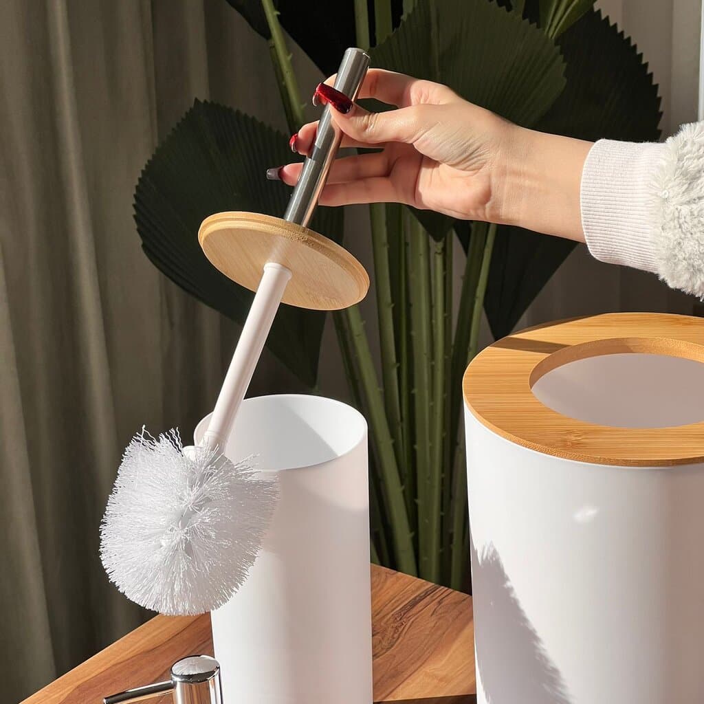 6 PCS Modern Round Bathroom Accessories Set 9
